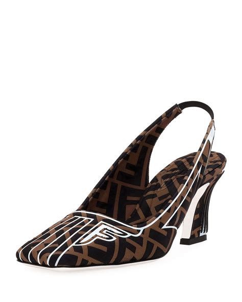 fendi shoes heels gold nits|Women's Fendi Designer Pumps & Slingbacks .